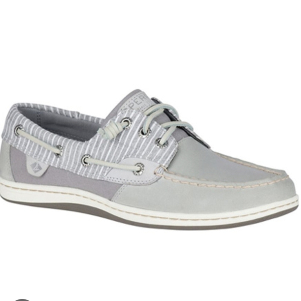 Sperry Women's Light Gray Boat Shoes - 8.5
